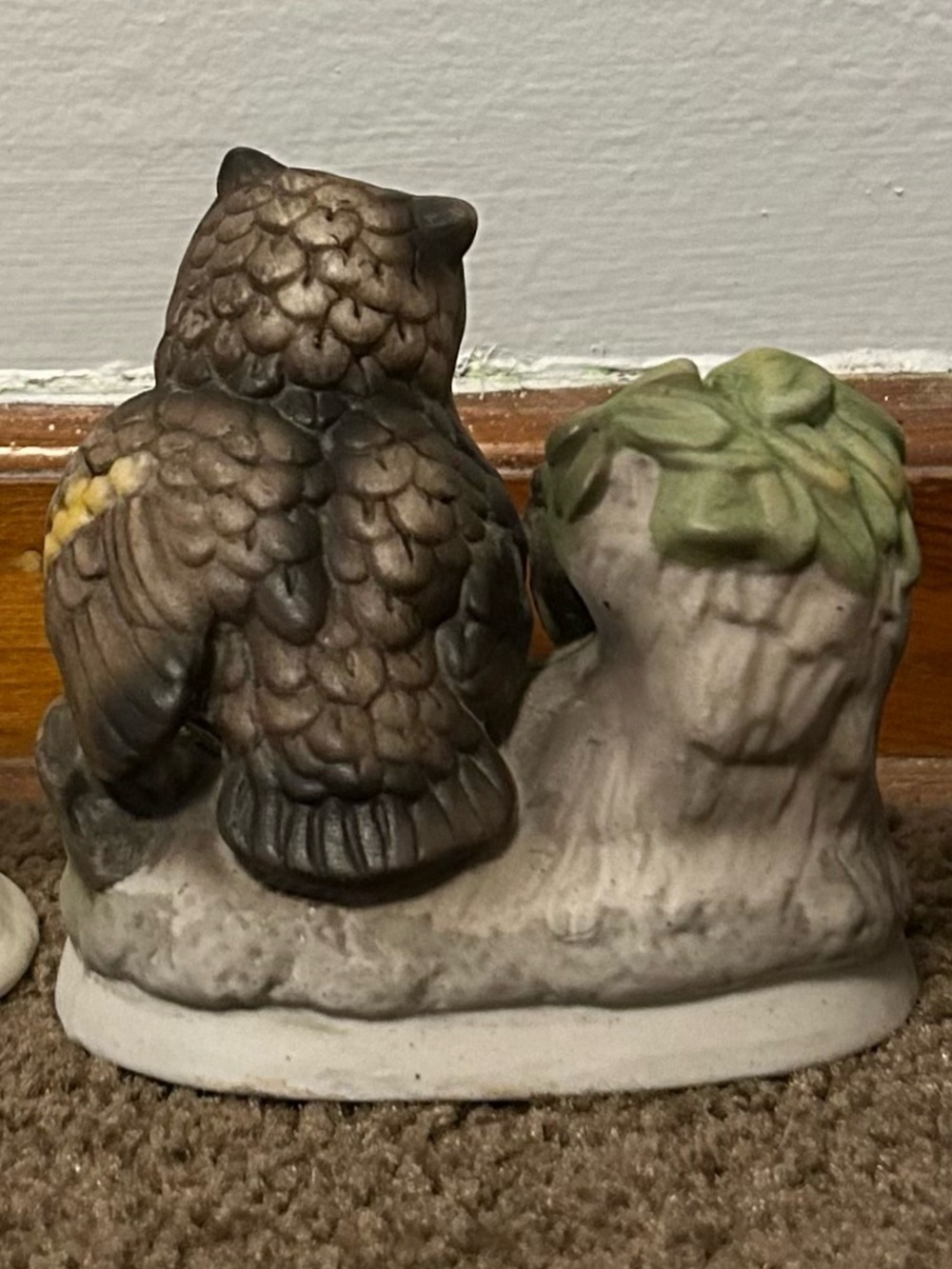 1970s Vintage Homco Porcelain Mother Owl & Owlets - Picture 3 of 6